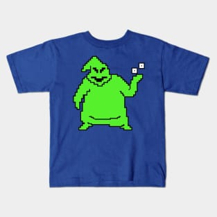 Oogie Boogie Man pixelated Kids T-Shirt